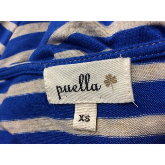 Puella Darcey Women's Royal Blue Swing Tunic Striped Nautical Top Oversized XS - Picture 6 of 8